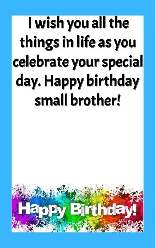 birthday caption for brother from another mother